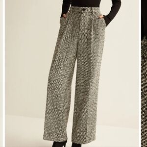 Commense Wool-Blend Tweed Pants Size M